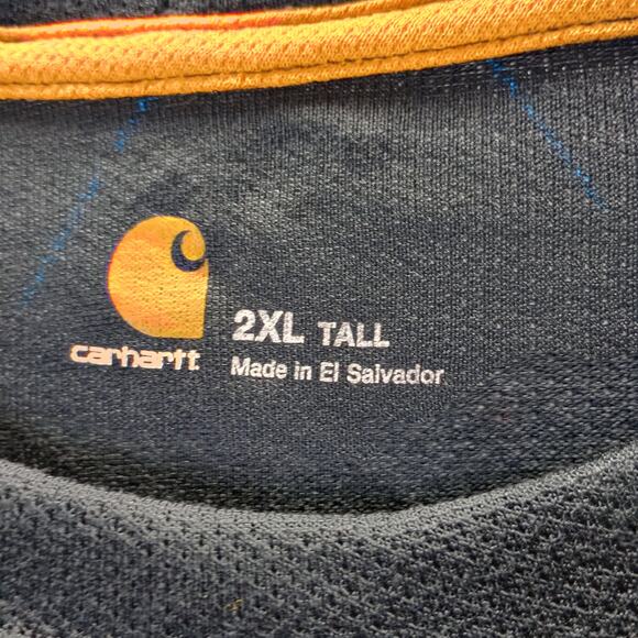 Carhartt Force Men Tall 2XL Thermal Long Sleeve Shirt Gray - Picture 5 of 8